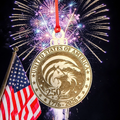 250 Anniversary United States Eagle Single Layer 2026 Ornament