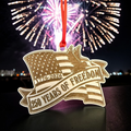 250 Anniversary United States Flag Freedom Single Layer 2026 Ornament