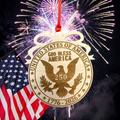 250 Anniversary United States God Bless America Single Layer 2026 Ornament