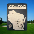 Wisconsin Golf Course Travel Guide Map