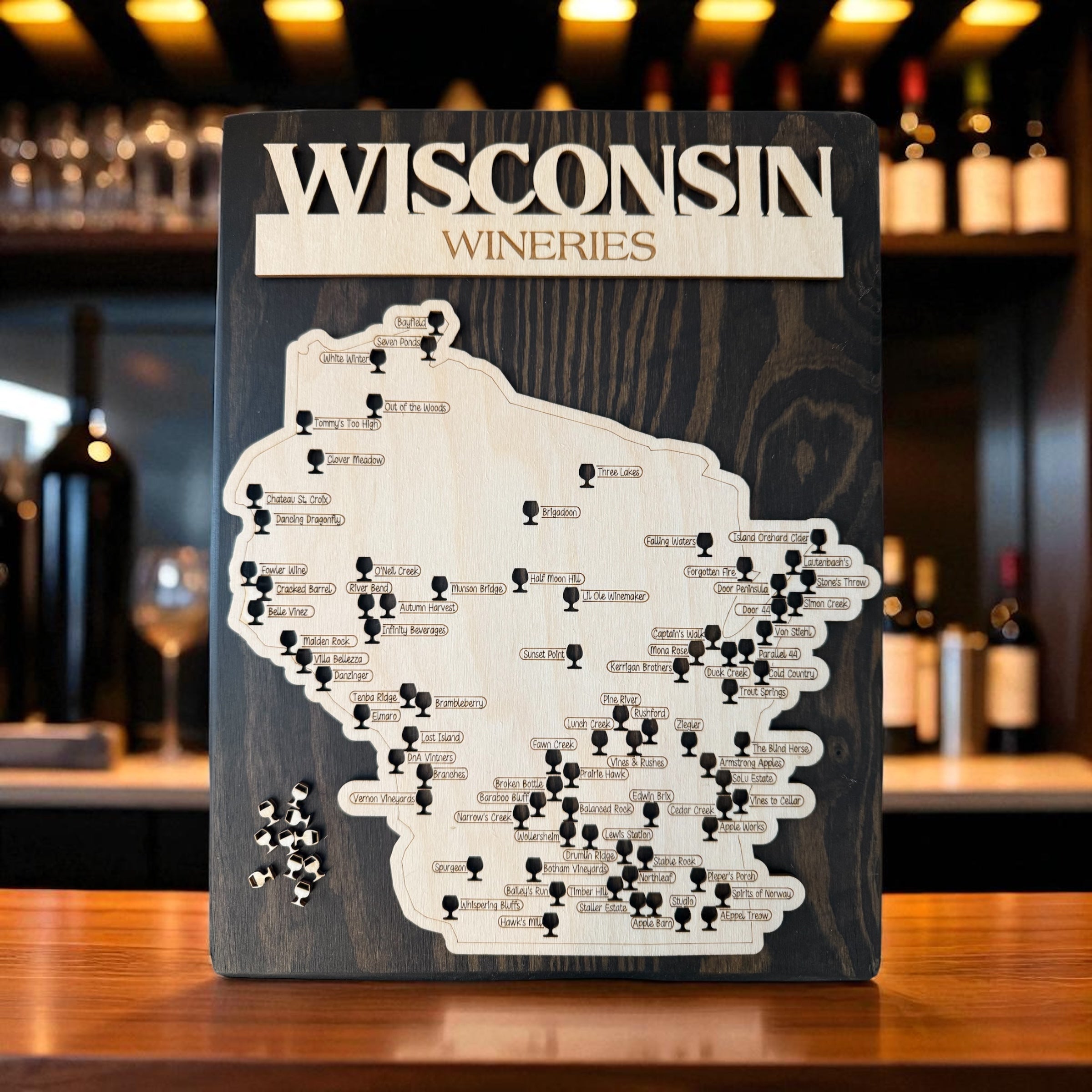 Wisconsin Wineries Travel Guide Map