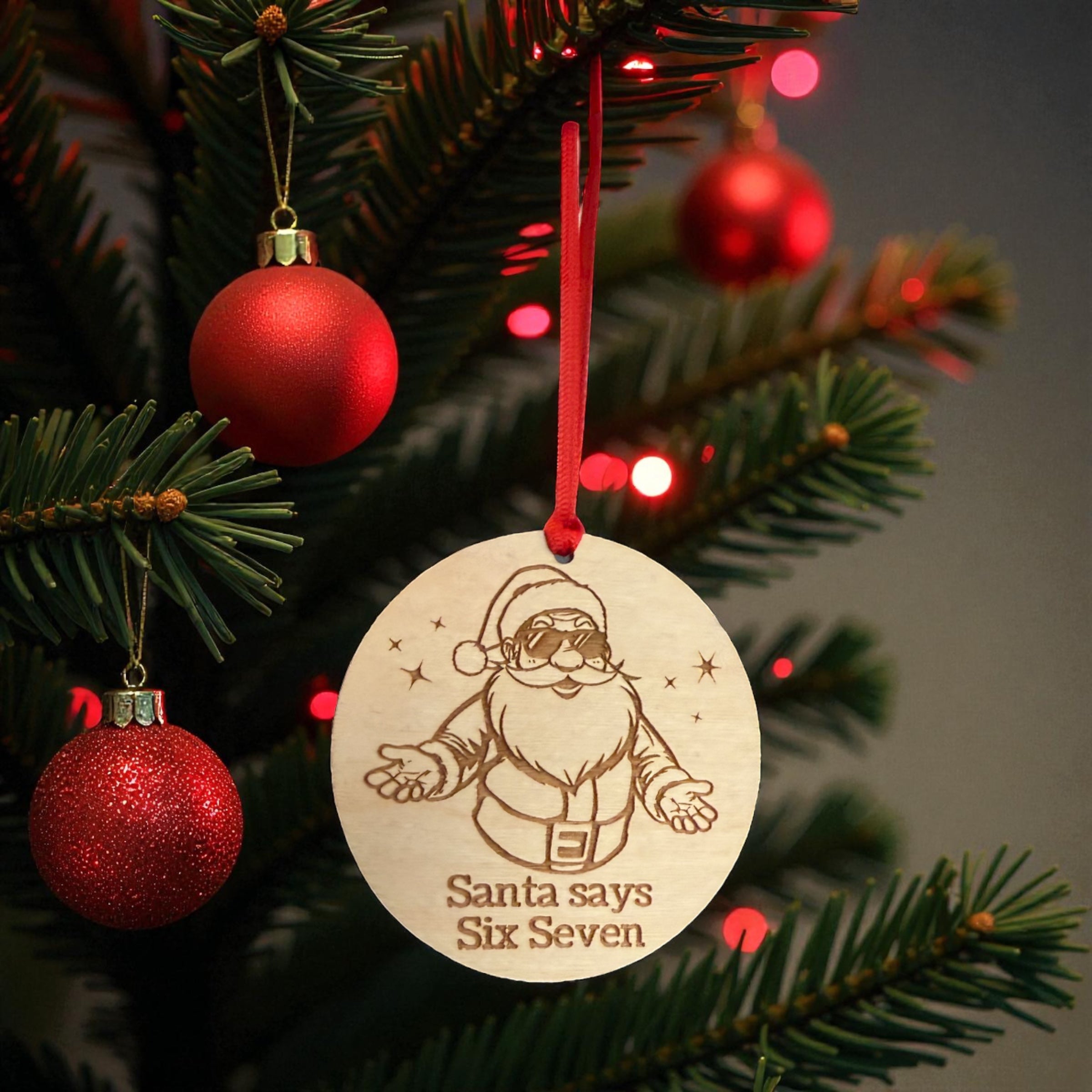 Santa Says 67 Ornament