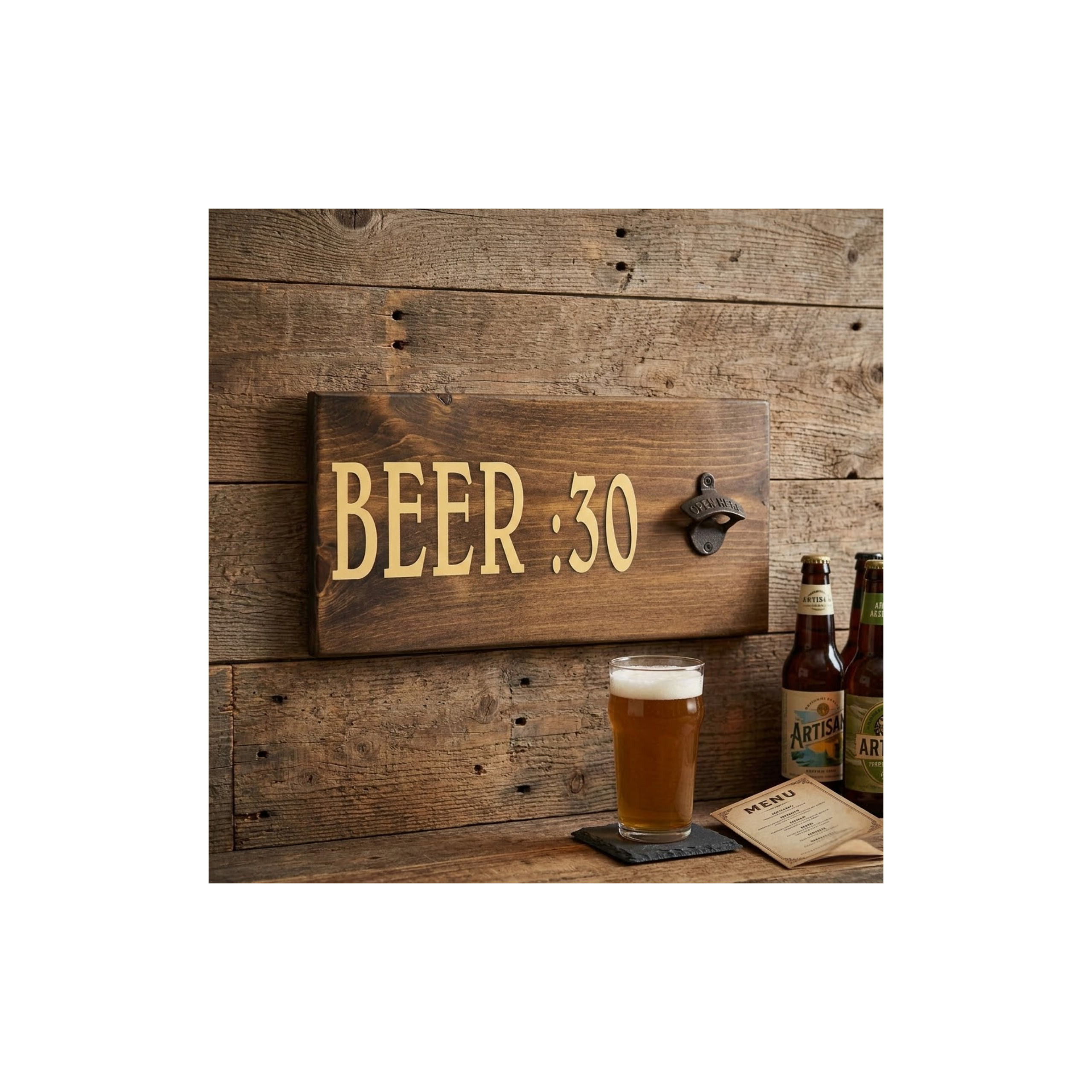 Beer :30 Single Bottle Opener