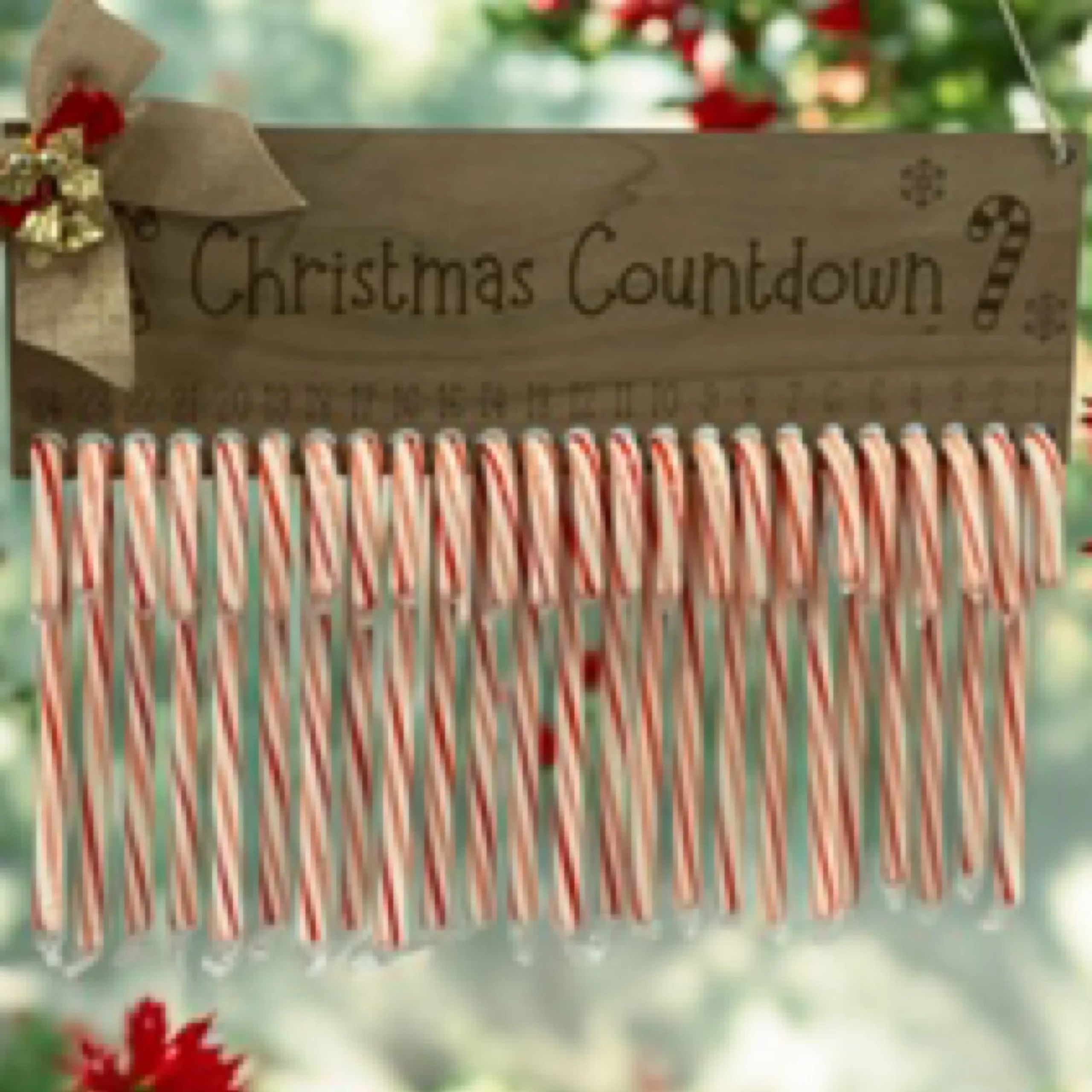 Candy Cane Countdown to Christmas (Candy not included)