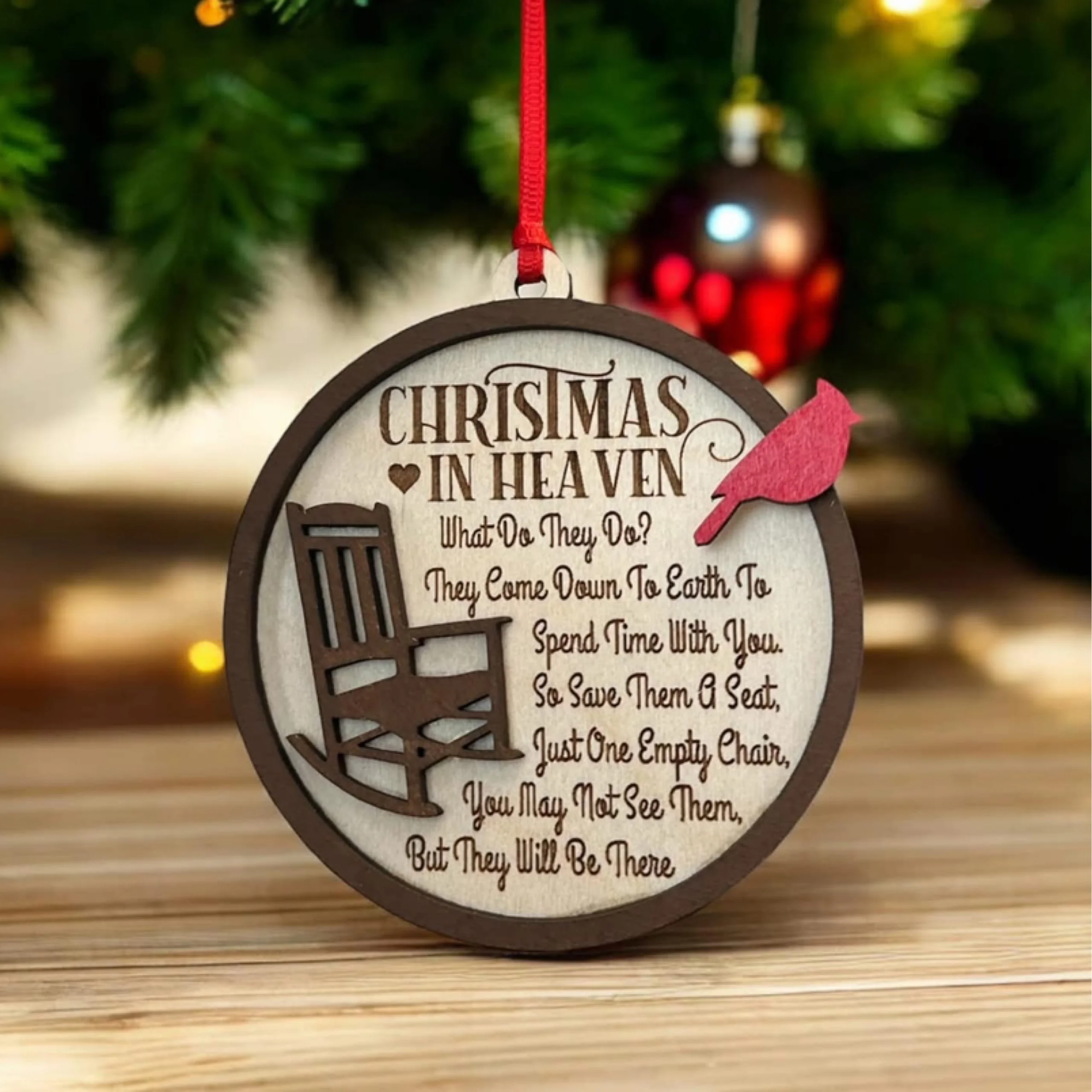 Christmas in Heaven Memorial Ornament
