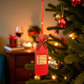 No Bra, Hair Up, Wine Bottle Ornament
