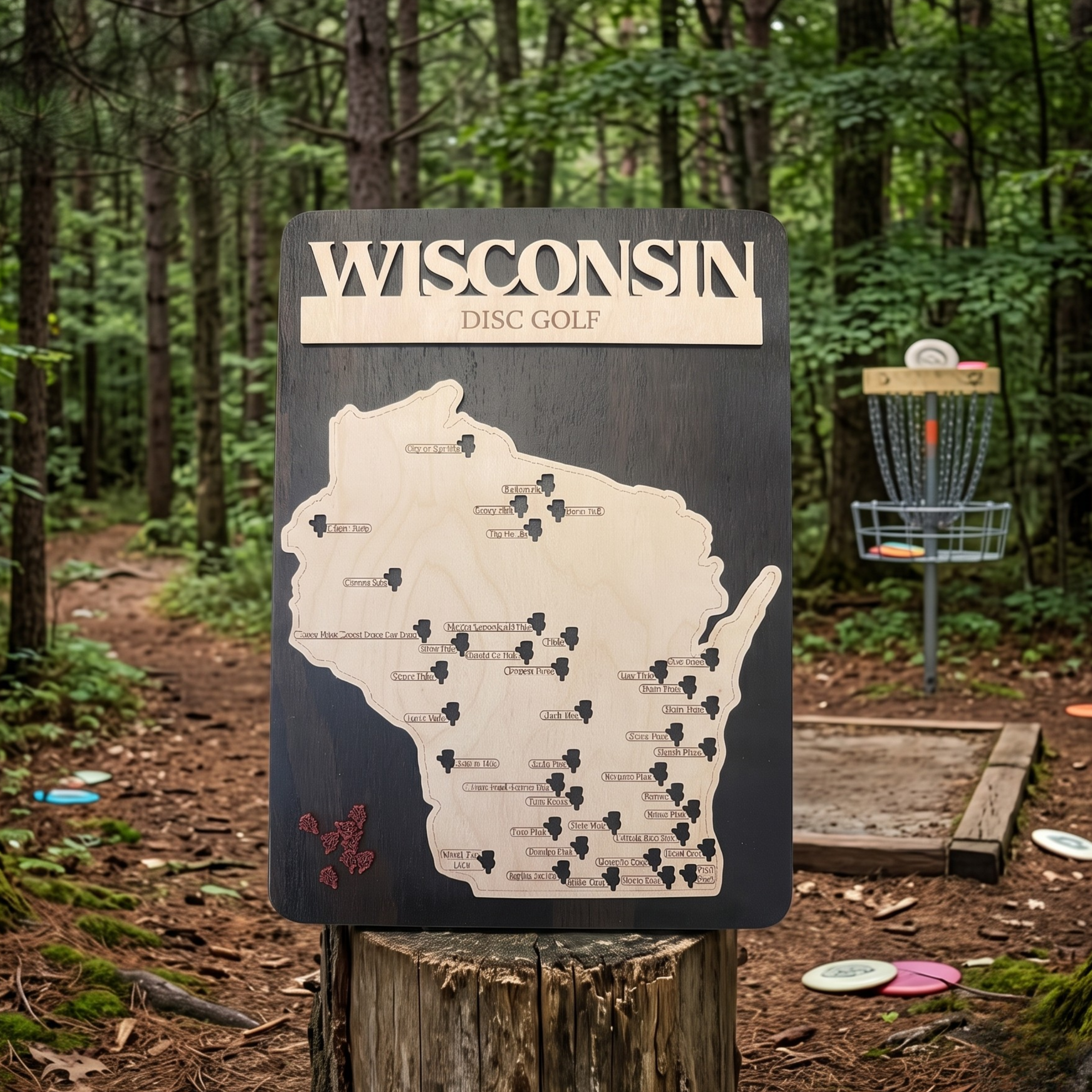 Wisconsin Disc Golf Challenge Map