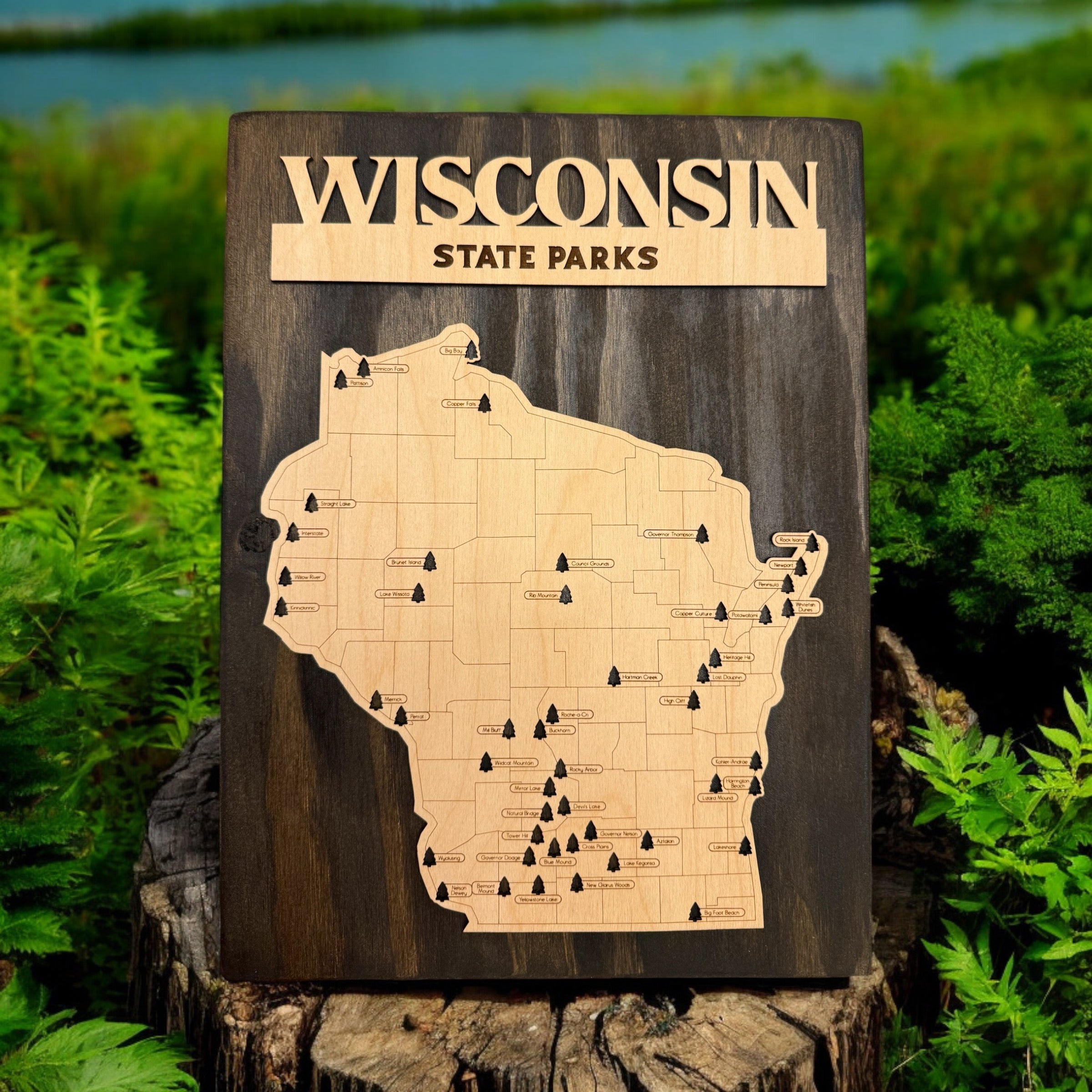 Wisconsin State Parks Travel Guide Map