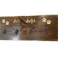 His & Hers Double Paw Print Hook Sign