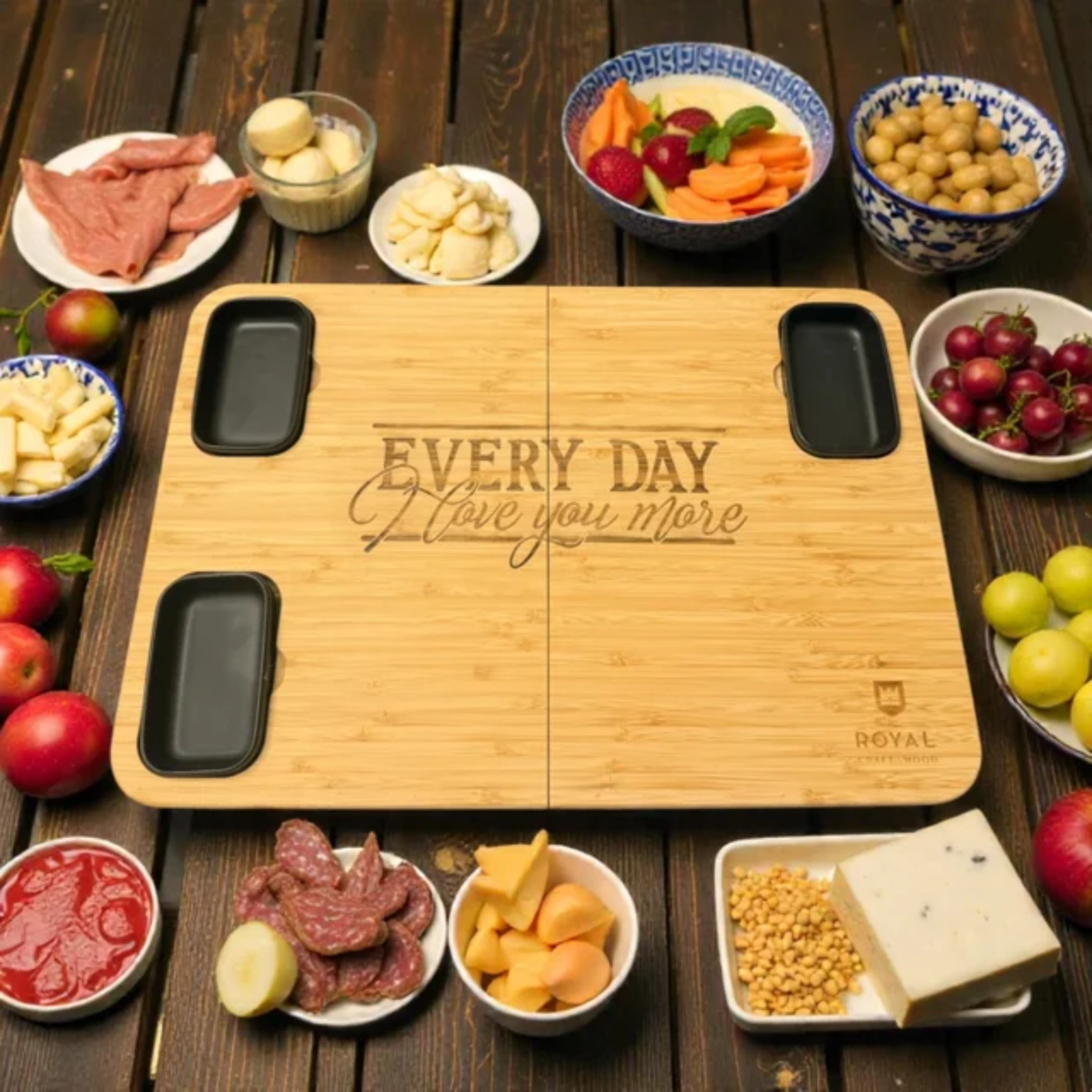 Everyday I Love You More  XL Charcuterie Board