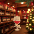 Warning! The Girls Are Drinking Again Wine Glass Ornament