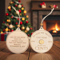 The Year We Lost Our Cents - Penny Ornament - Two-Sided Ornament
