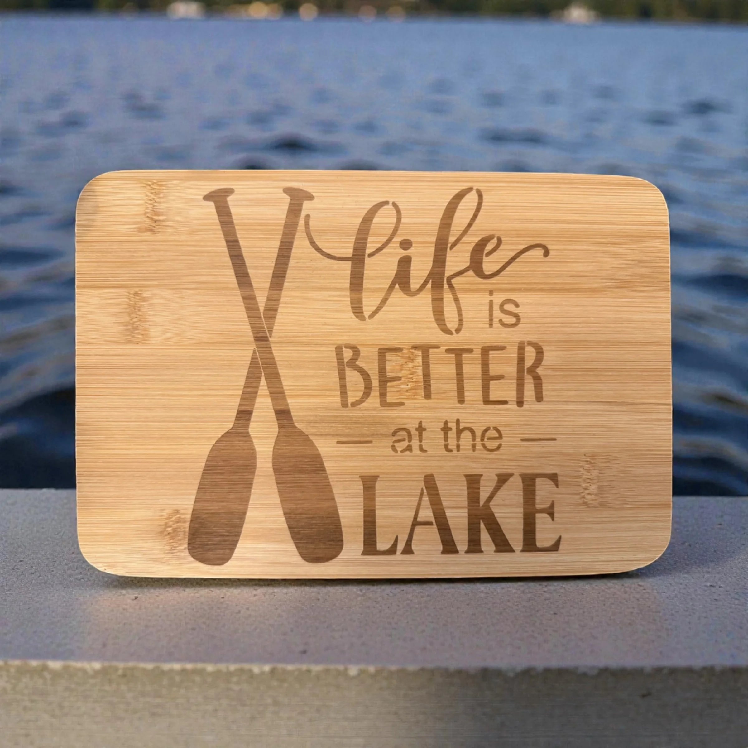 Life Is Better At The Lake Mini Charcuterie Board