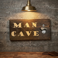 Man Cave Wall Single Bottle Opener