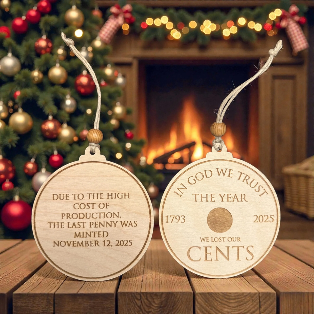 The Year We Lost Our Cents - Penny Ornament - Two-Sided Ornament