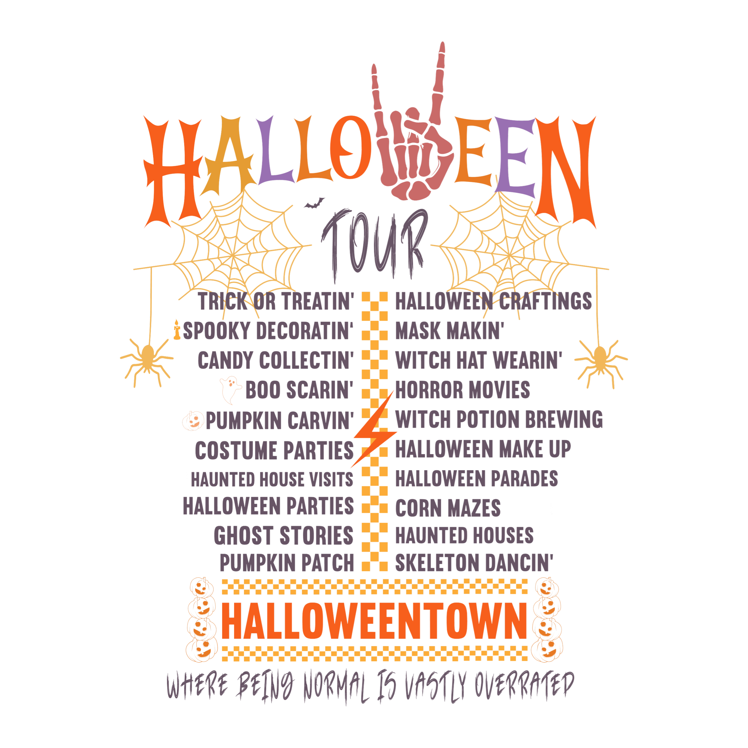 Halloween Tour - Double-Sided Tshirt!