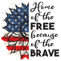 Home Of The Free Because Of The Brave Tshirt