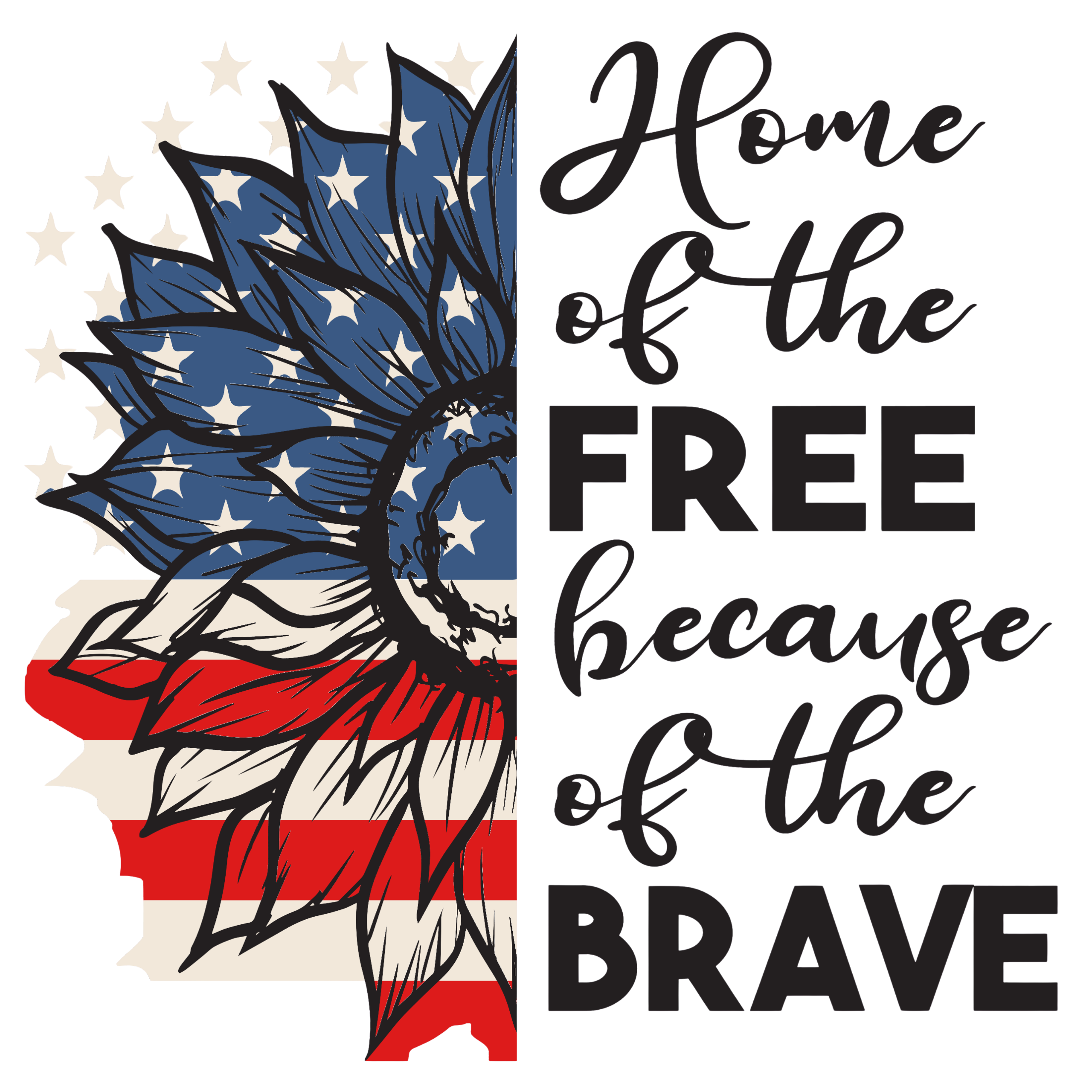 Home Of The Free Because Of The Brave Tshirt