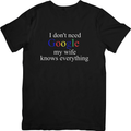 I Don't Need Google My Wife Knows Everything