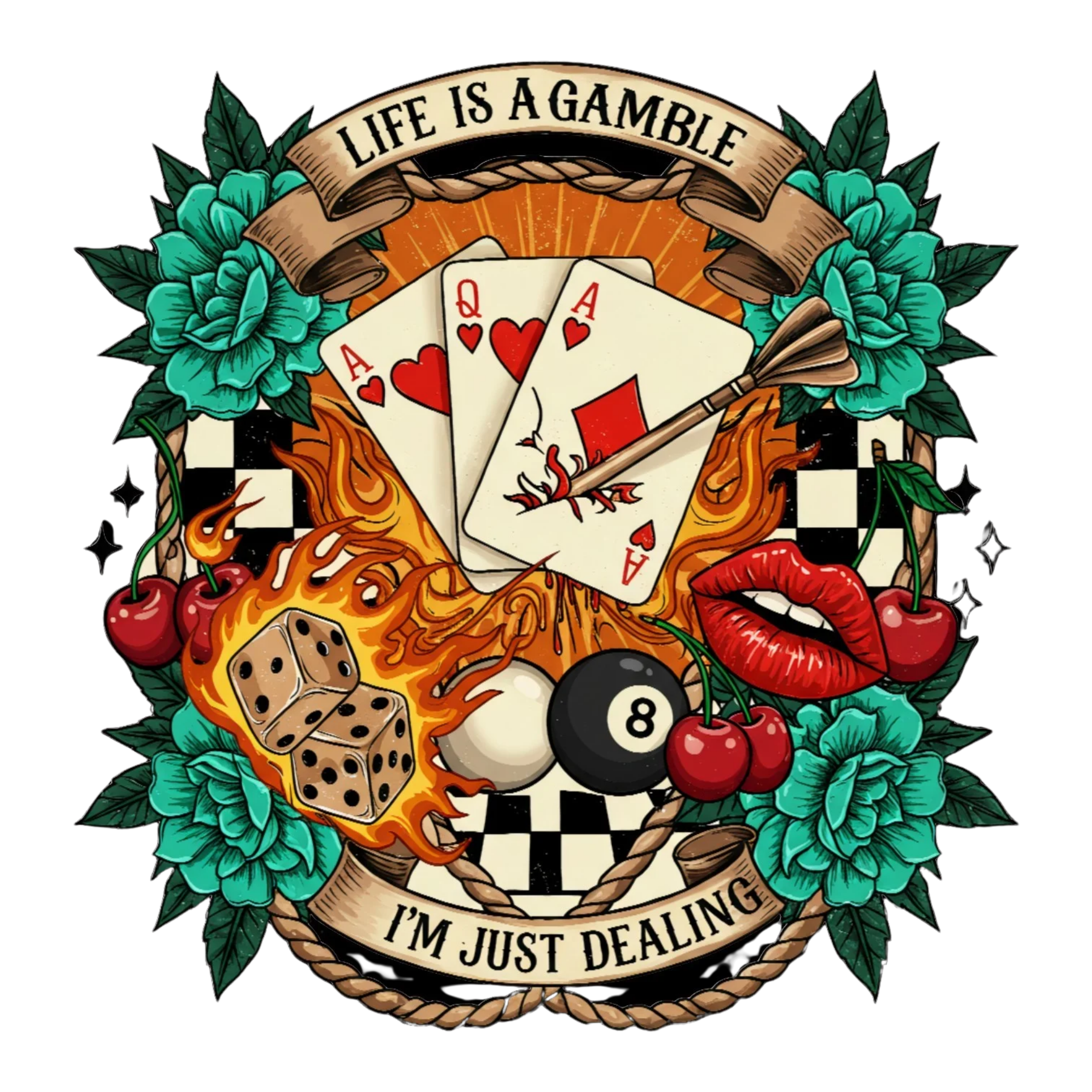 Life Is A Gamble - I'm Just Dealing Tshirt