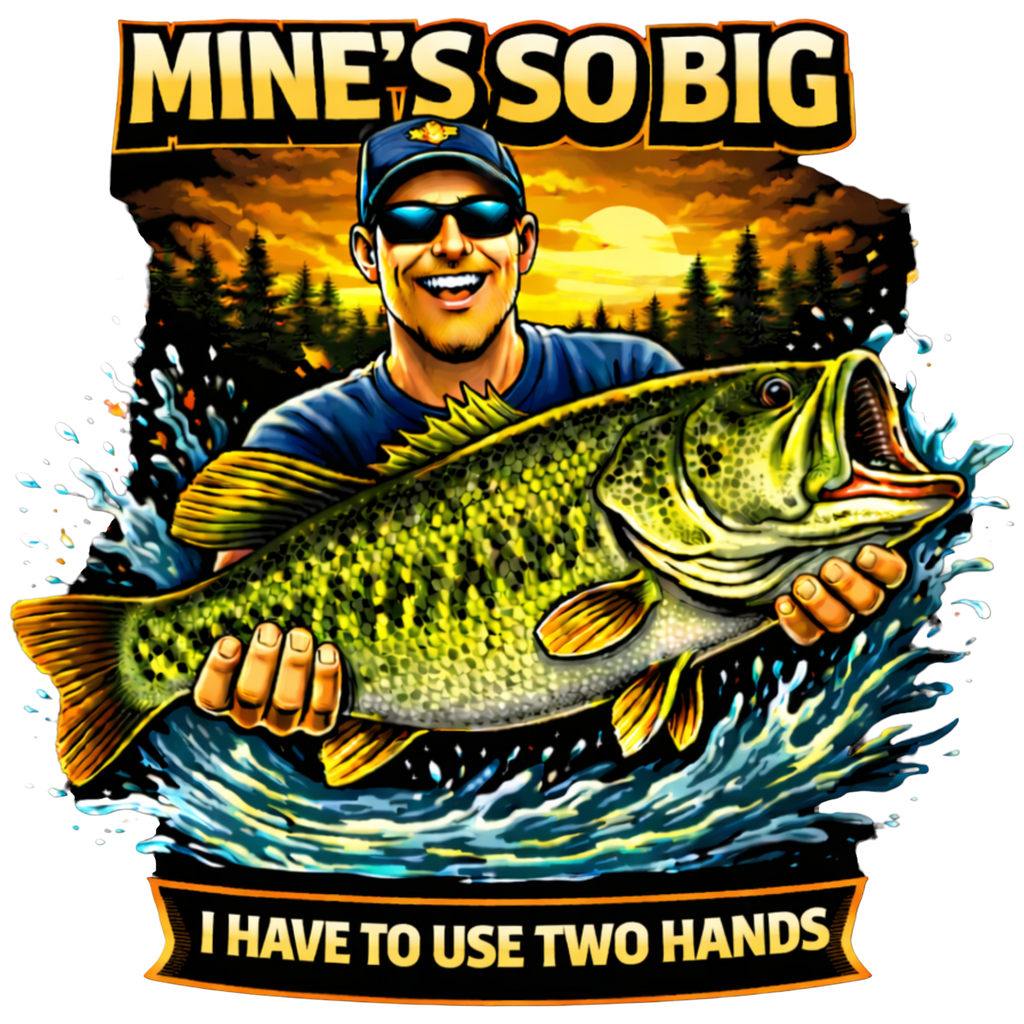 Mine's So Big I Have To Use Two Hands Tshirt - Color