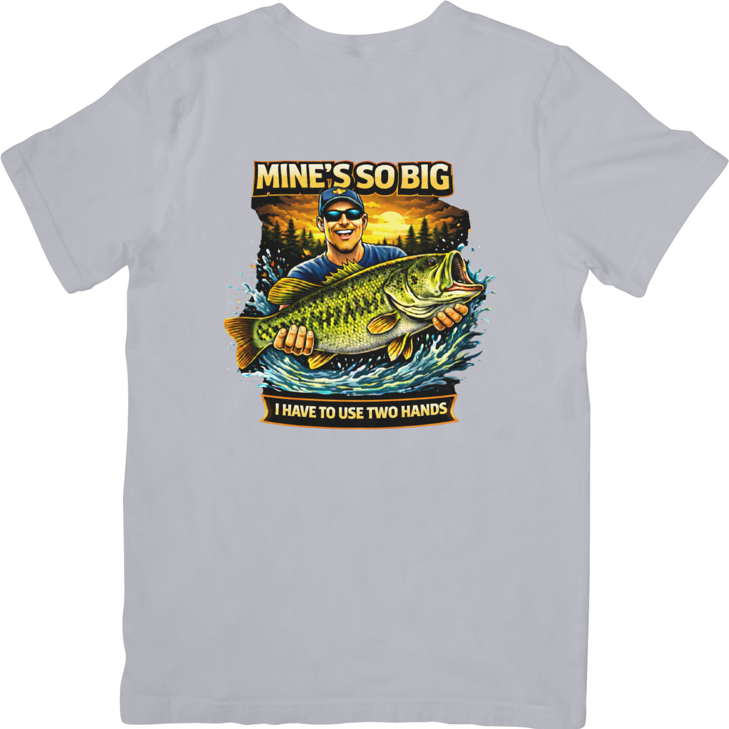 Mine's So Big I Have To Use Two Hands Tshirt - Color