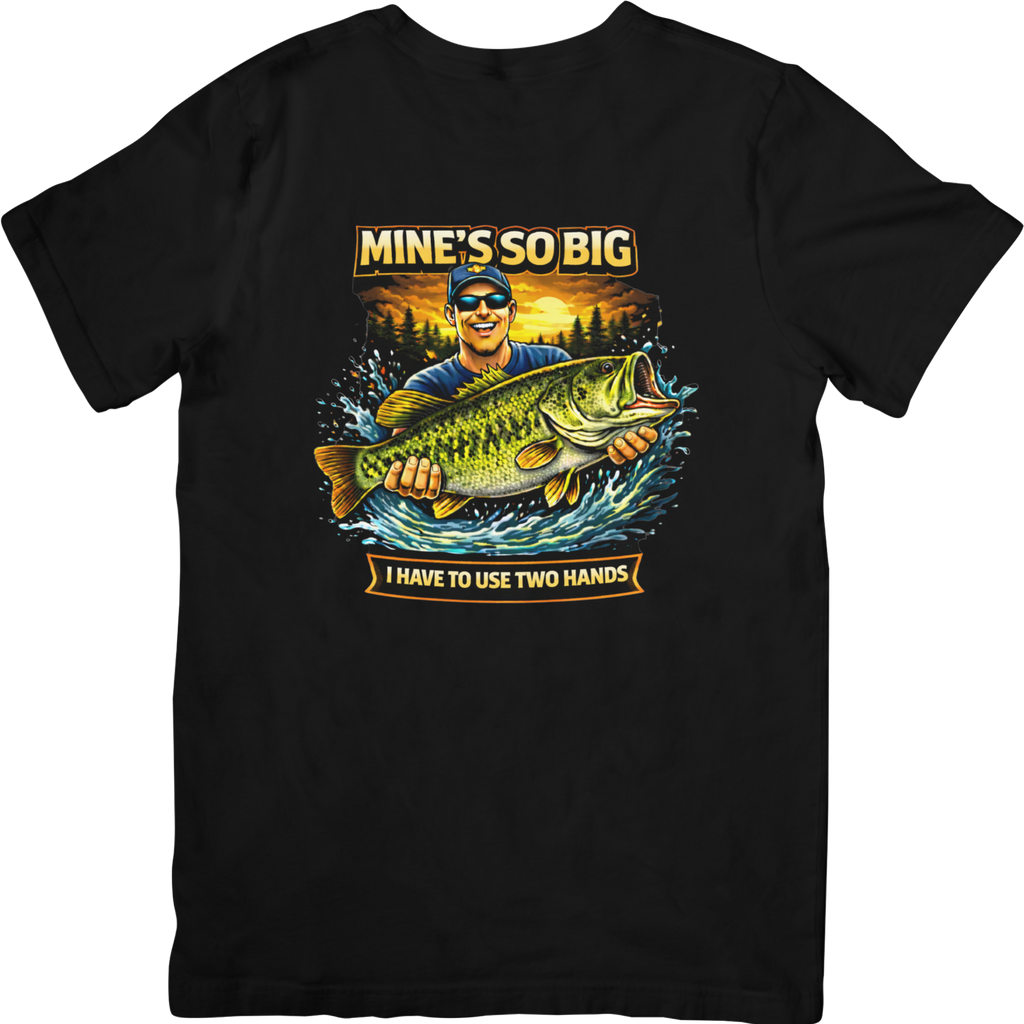 Mine's So Big I Have To Use Two Hands Tshirt - Color