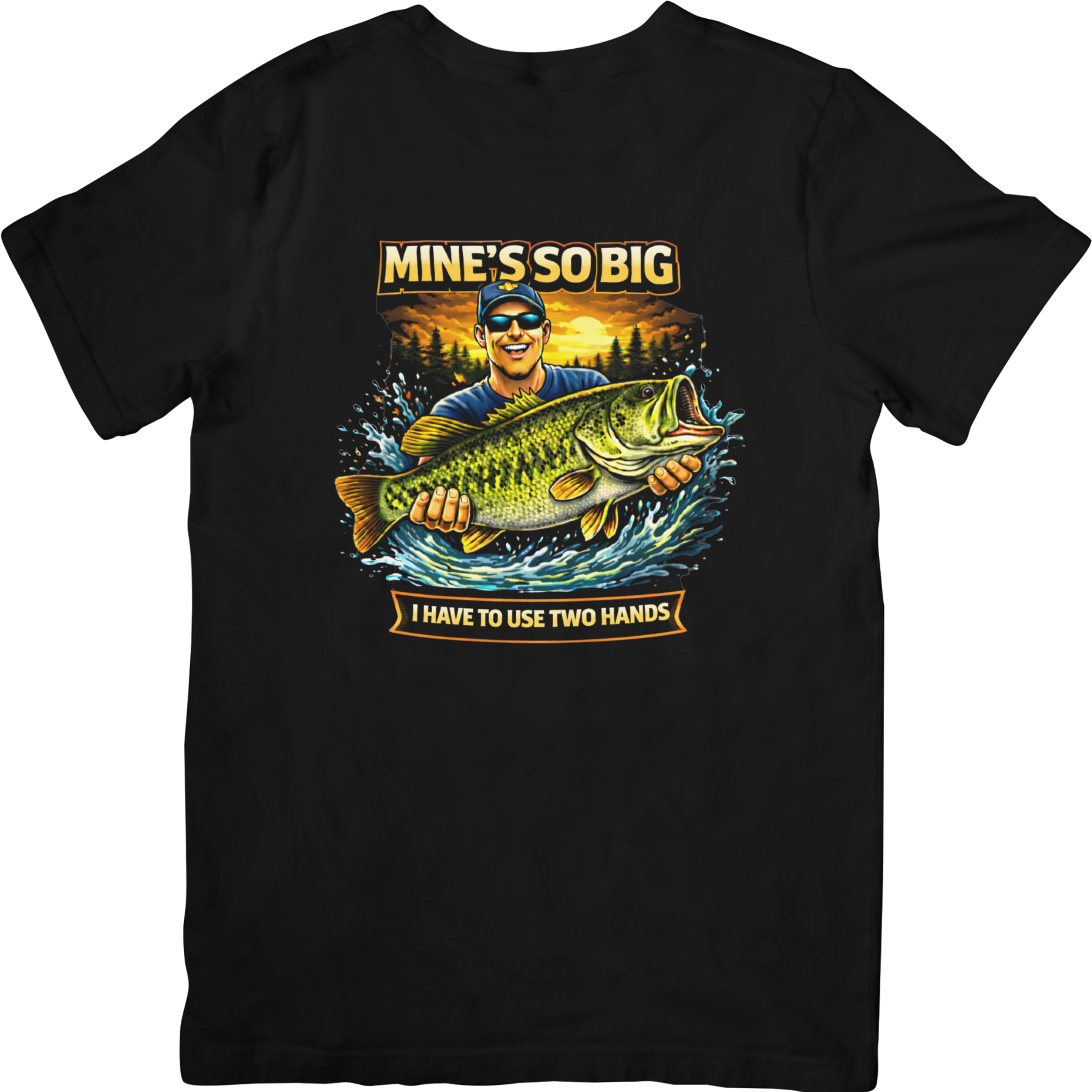 Mine's So Big I Have To Use Two Hands Tshirt - Color