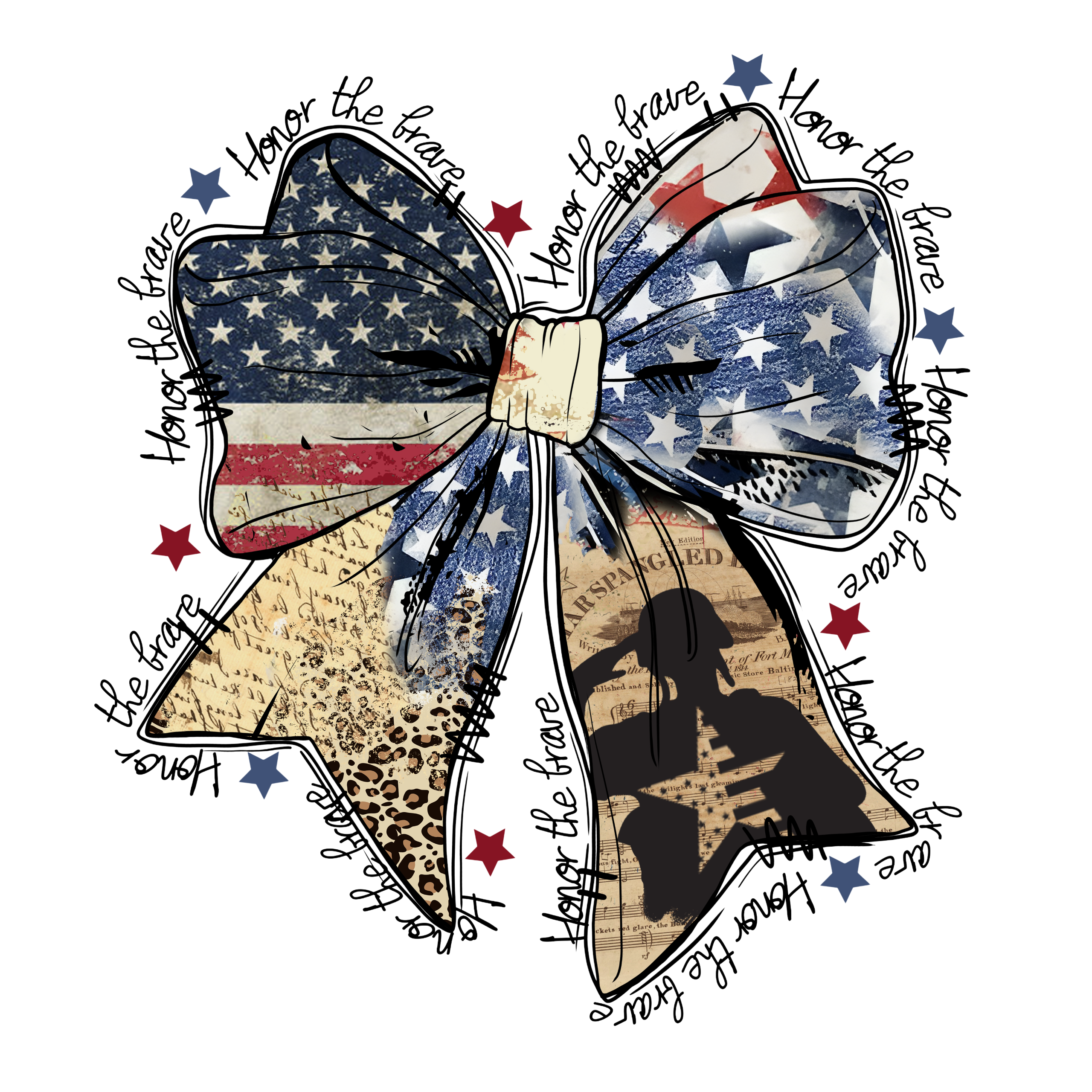 Patriotic Bow Tshirt