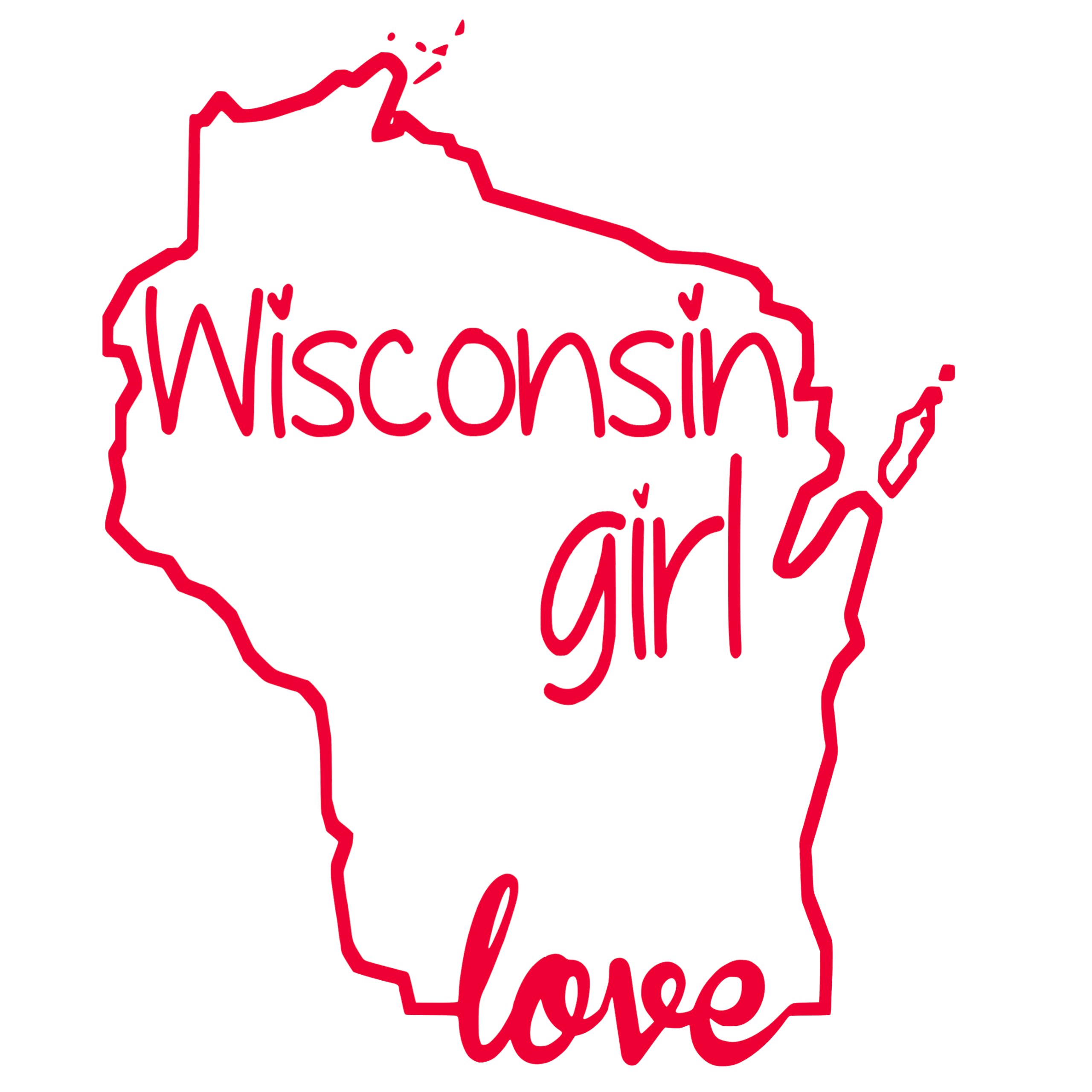 Wisconsin Girl Love SuperSoft Sweatshirt