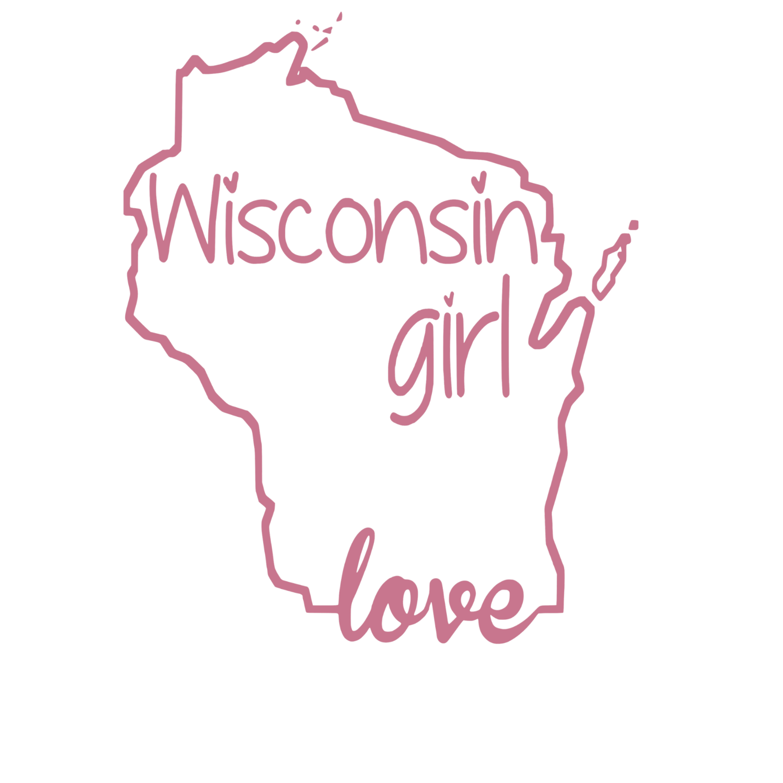 Wisconsin Girl Love Tshirt