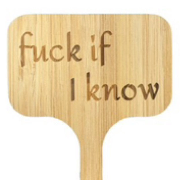 Fuck if I know